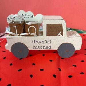 Primitives by Kathy days’ til hitch wooden wedding calendar